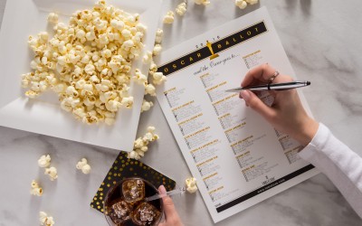 Print out these ballots for your guests to fill in before the Oscar's! Download Tableluxe ballot free in post! #printable #oscars2016