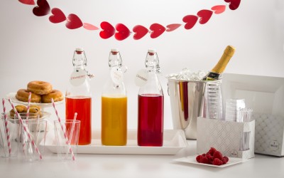 The sweetest and simplest DIY Mimosa bar by Tableluxe